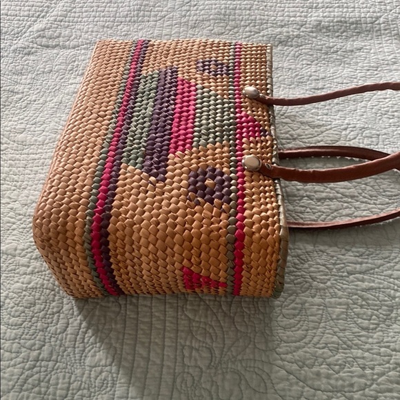 Handcrafted Woven Tote Bag - Multicolor - Picture 3 of 6